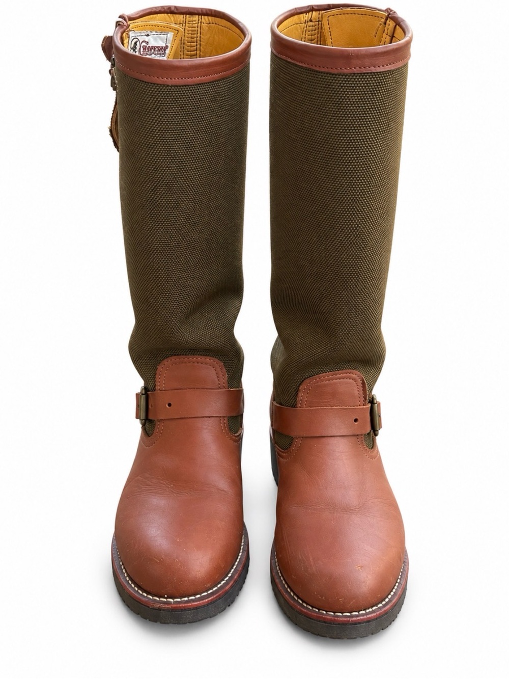 Chippewa Descaro Women’s Snake Boots Oro Russet Brown Espresso Round Toe Size 6M
